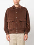 logo-patch corduroy jacket